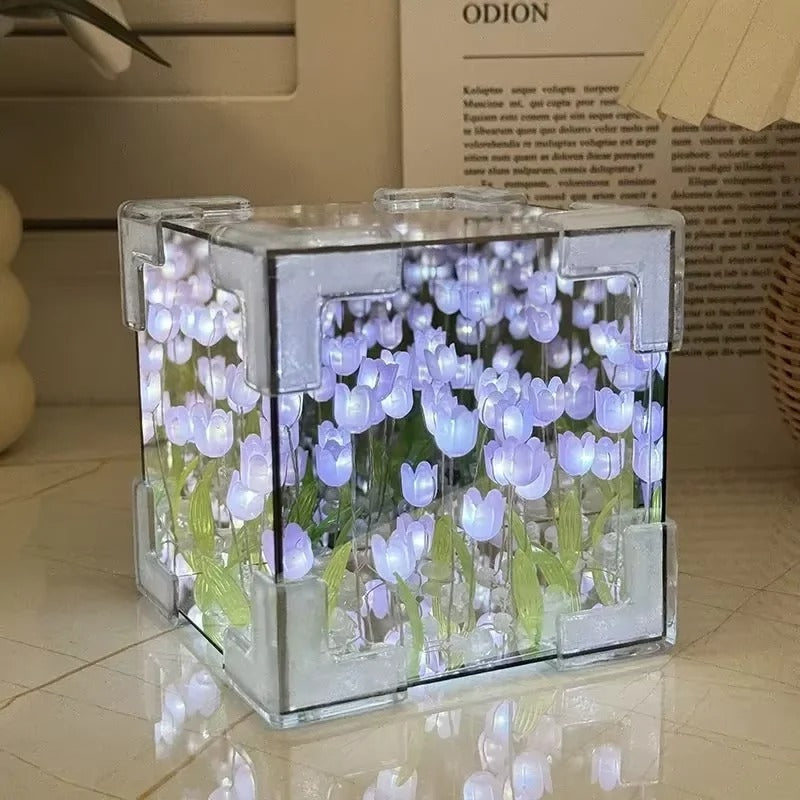 DIY Tulip Flower Cube Night Light