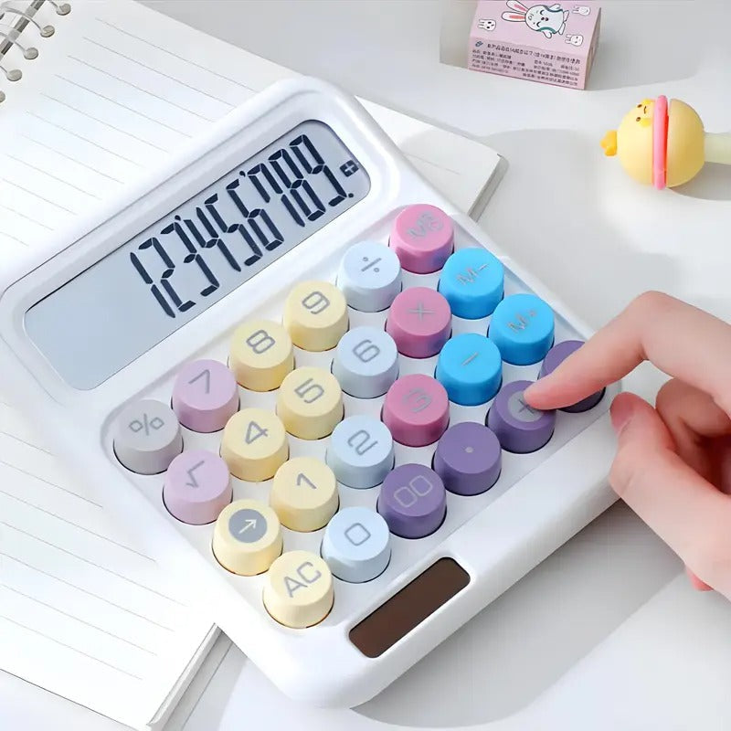 Dual Power Desktop Calculator with Big Buttons
