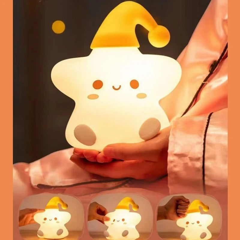 Silicone Star Touch Sensor Table Lamp