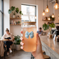 Cute Bow Glass Mug With Wooden Lid