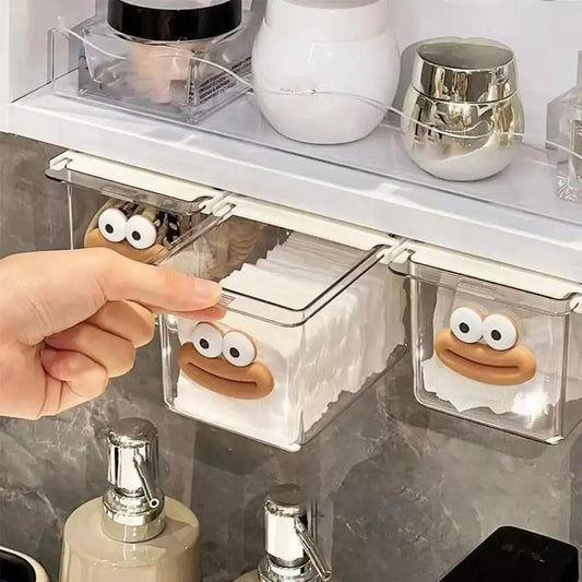 Self Adhesive Pull-Out Drawer Style Storage Box