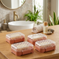 4PCS Self Draining Soap Storage Case