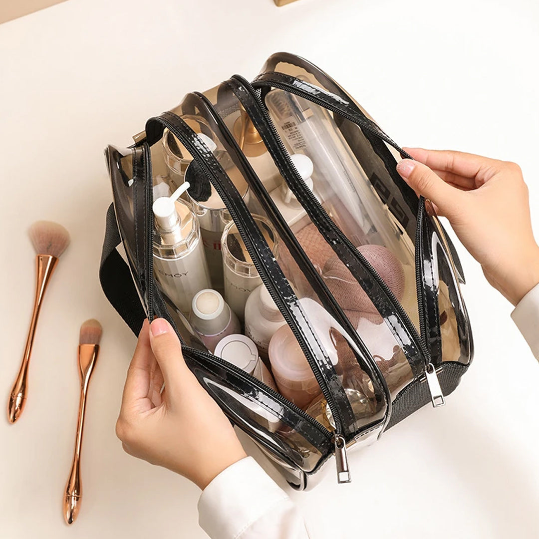 Transparent Multipurpose Traveling Cosmetic Bag