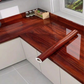 Self Adhesive Red Wooden Marble Sheet