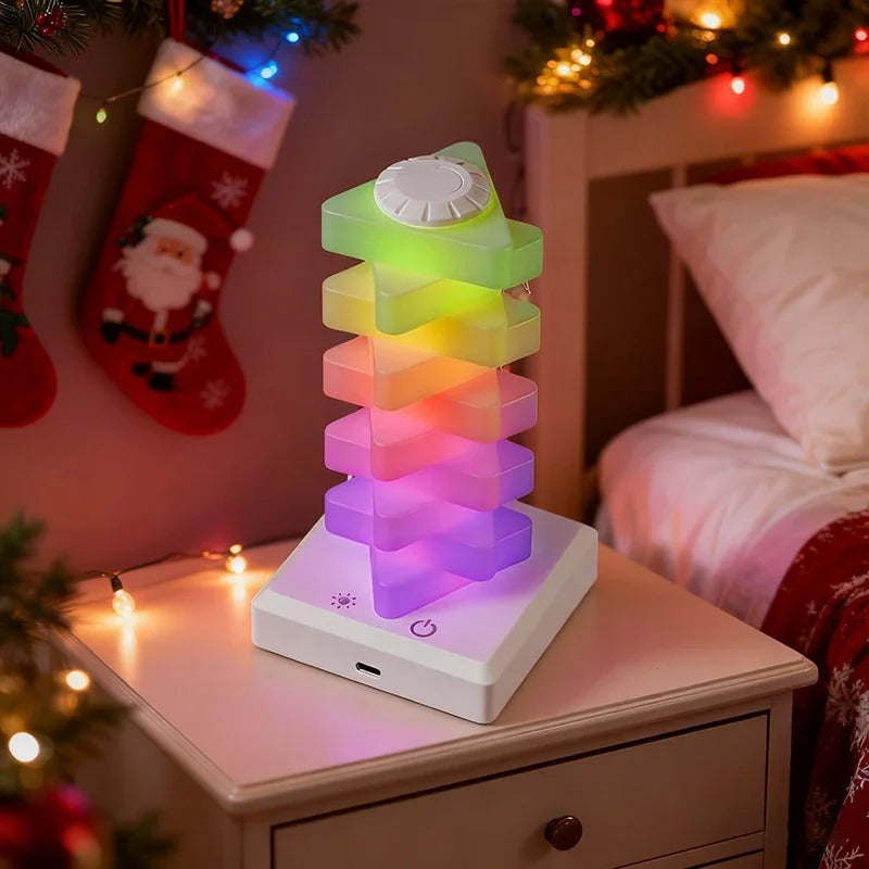 DIY Rubik Triangle Rainbow Night Light