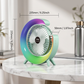 Rechargeable Multi Color Lightening Fan