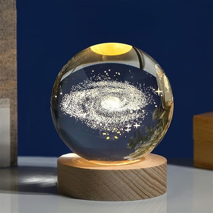 3D Crystal Ball Night Lamp