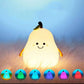Cute Pear Shape Rechargeable Silicone Table Lamp