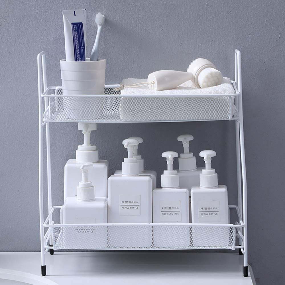 2-Tier Metal Kitchen & Bathroom Rack. – Wholesale City