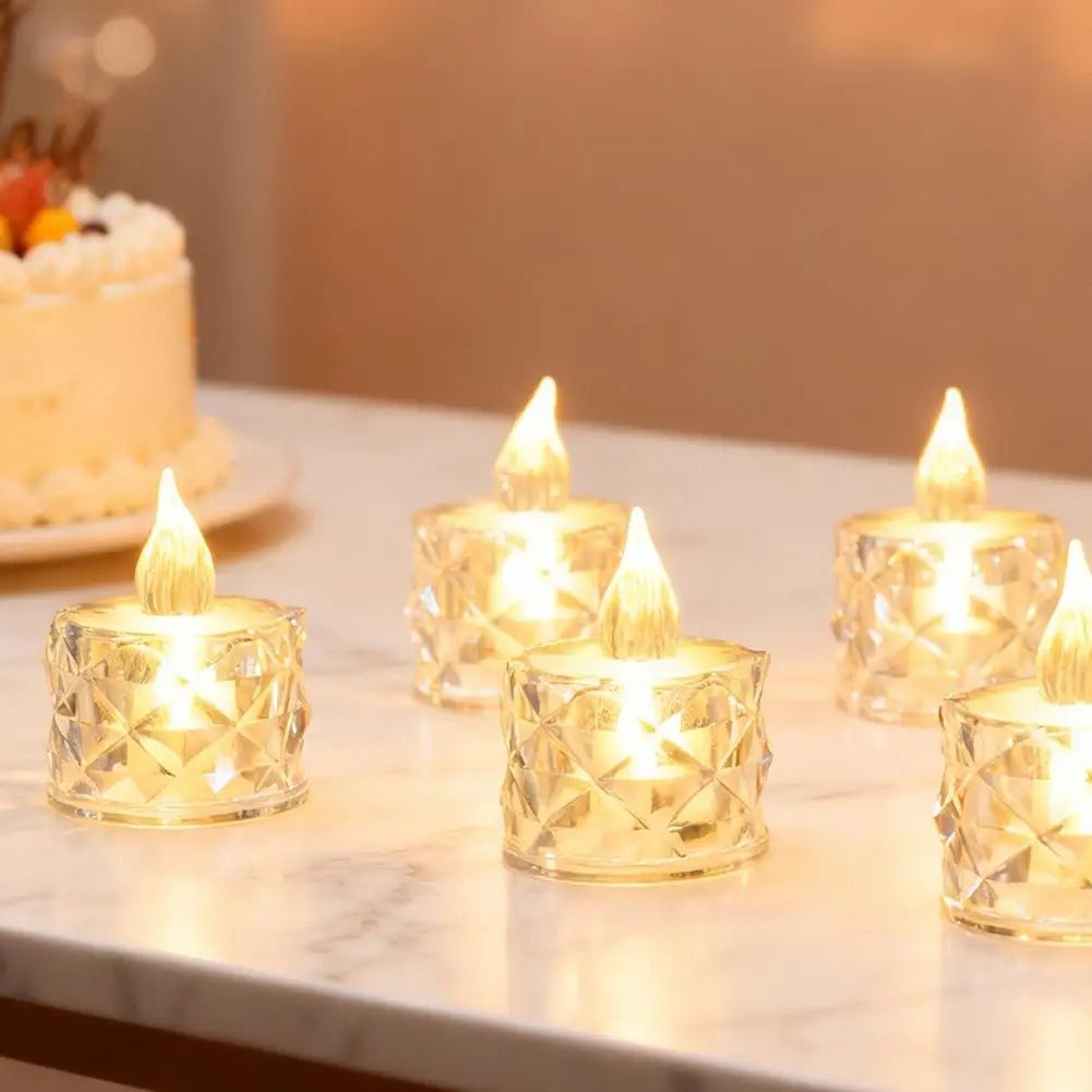 Flameless Crystal LED Candle Night Light