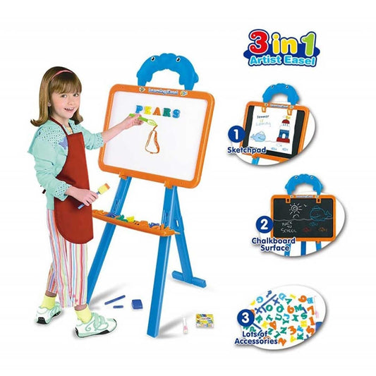 3 In 1 Kids Learning Easel Board