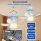 Remote Control Socket Ceiling Fan