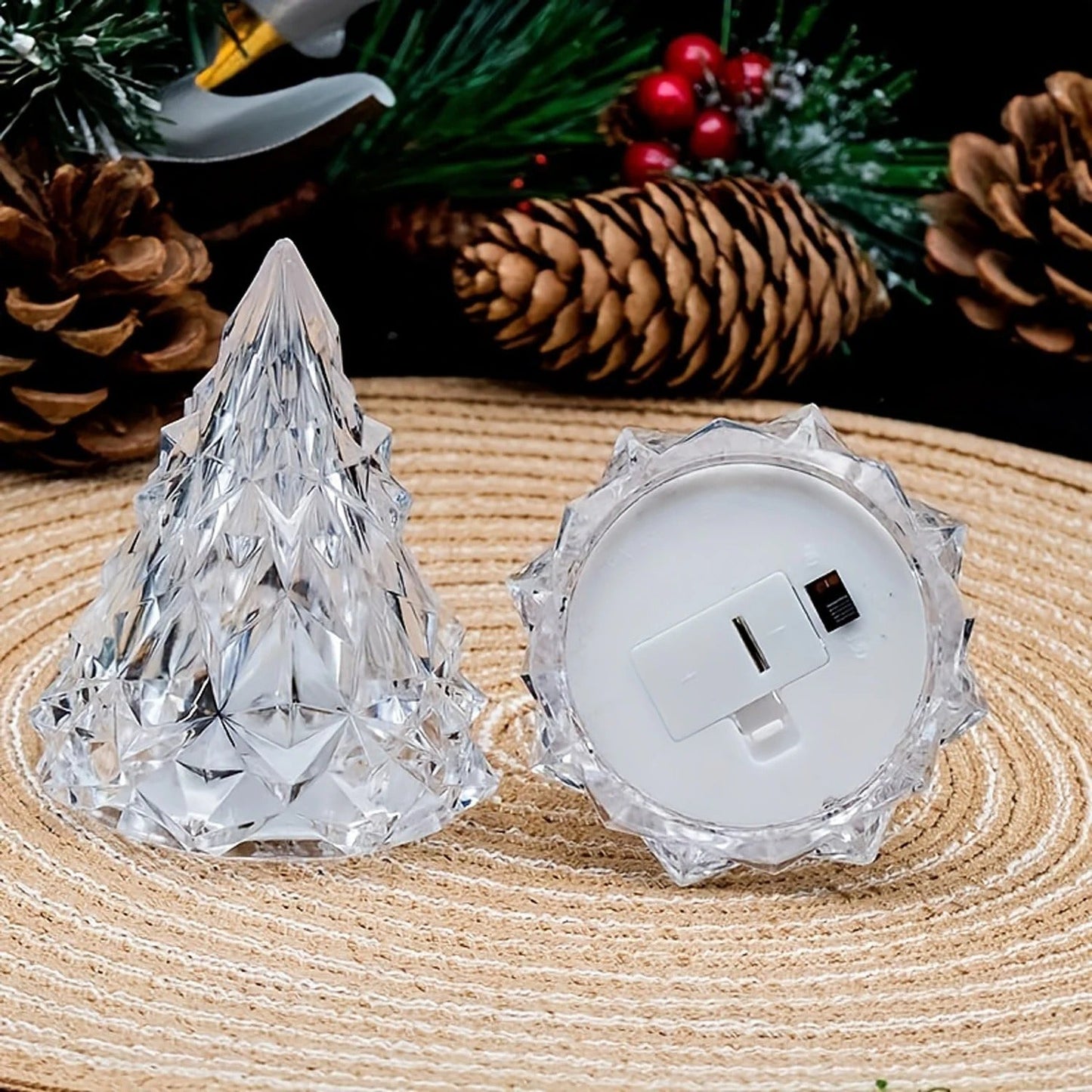 Crystal LED Tree Shape Candle Light
