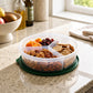 3-Section Transparent Snack Storage Container