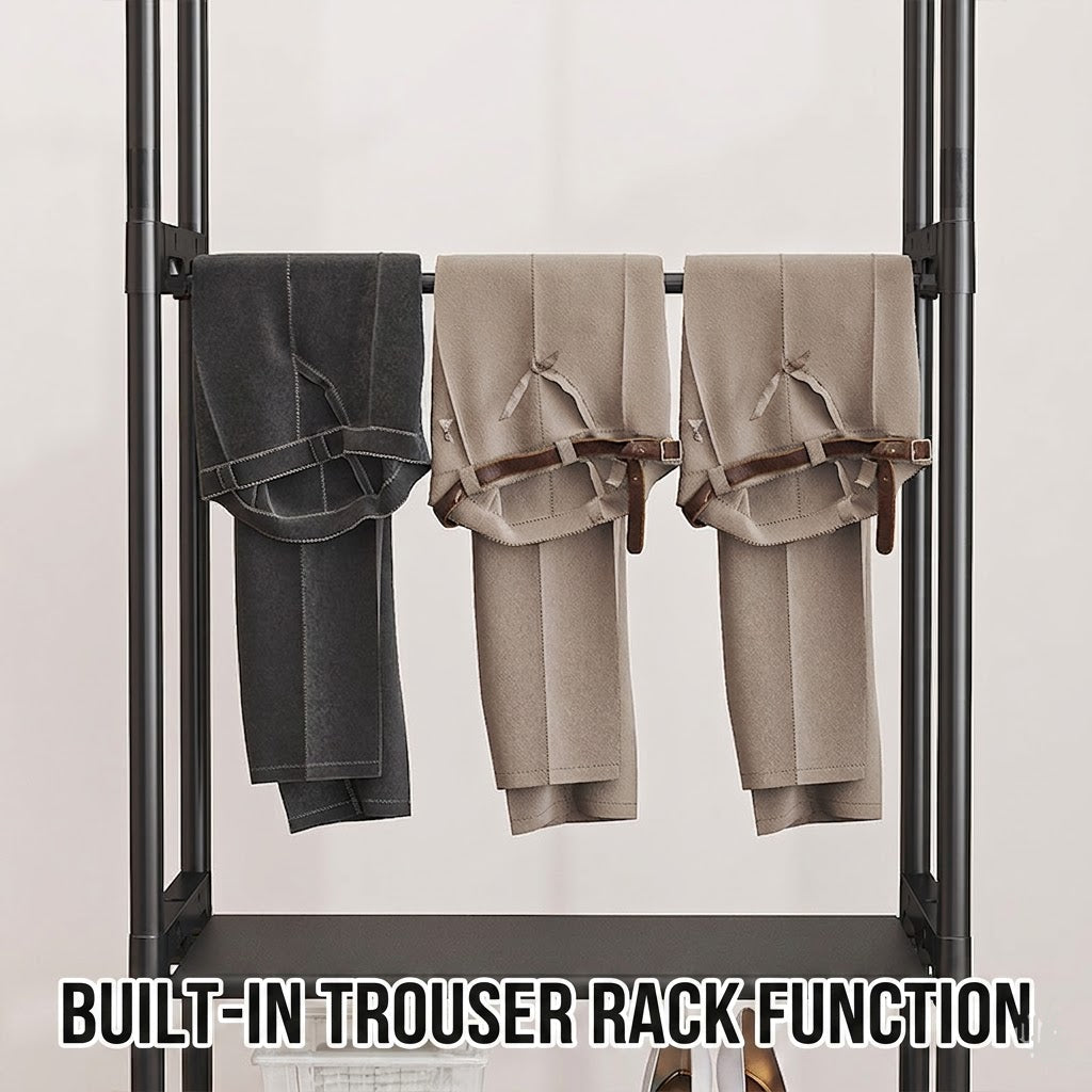Multifunctional Iron Shoe and Hat Shelf Rack