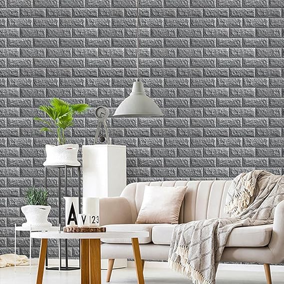 Wall Sticker Brick Sheets (30x27 Inches)