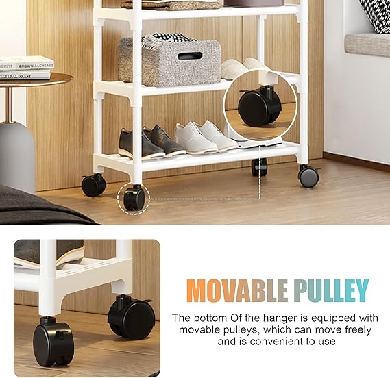 3 Layer Multi-Functional Shoe Hat Rack