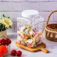 Plastic Square Sealed Jar
