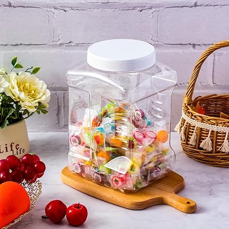 Plastic Square Sealed Jar