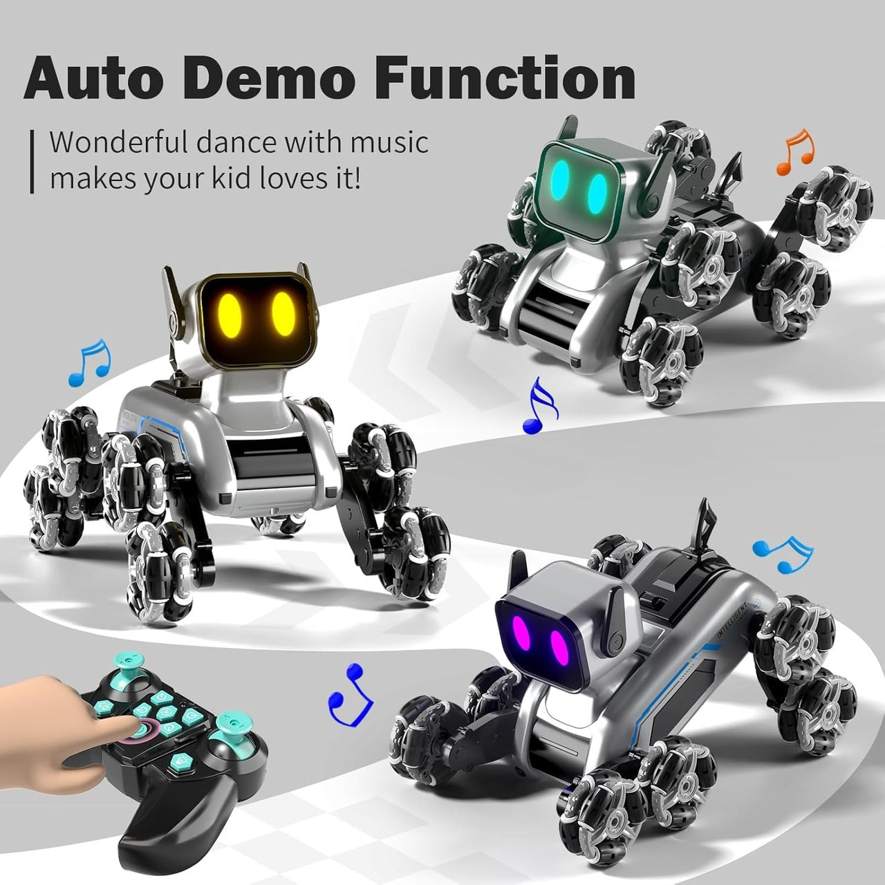 Remote & Watch Control Stunt Spray Robot Car