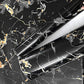 Waterproof Black & Golden Marble Sheet (60cm x 2m)