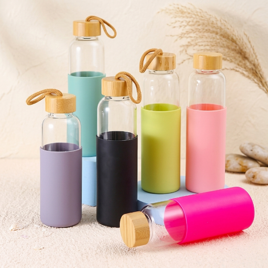 Glass Bottle with Silicone Cover 500ML