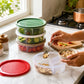 3-Section Transparent Snack Storage Container