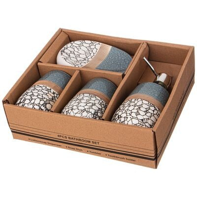4PCs Cereamic Bathroom Accessories Set