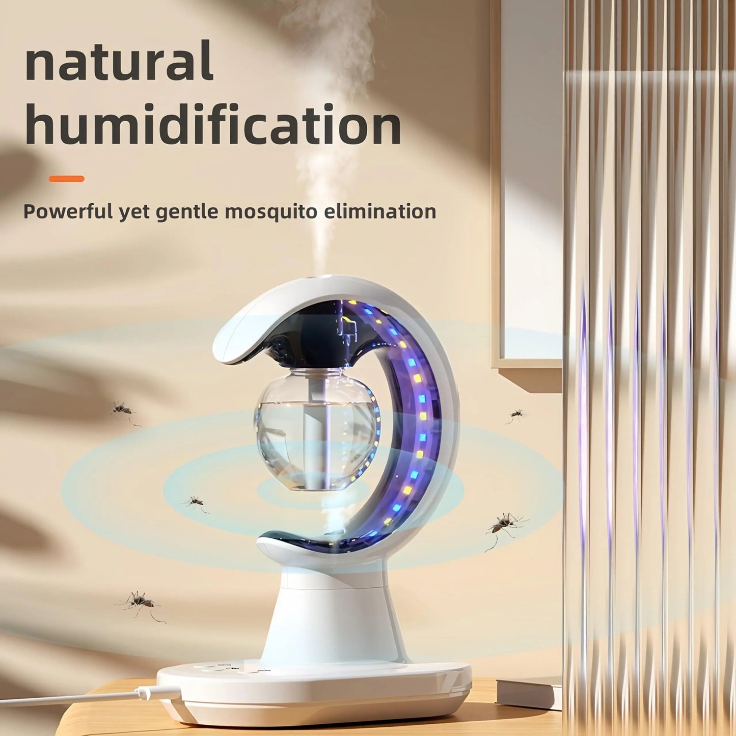 3-in-1 Anti Mosquito Repellent Humidifier Lamp