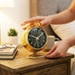 Creative Retro Gold Plated Metal Alarm Clock