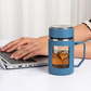 Double Layer Travel Glass Mug