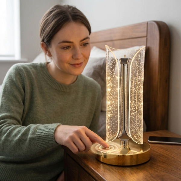 Rechargeable Touch Sensor Twilight Table Lamp