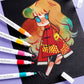 12PCs Kids Drawing Quick-Drying Acrylic Marker