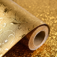 Self Adhesive Golden Flower Marble Sheet (60x200 CM)