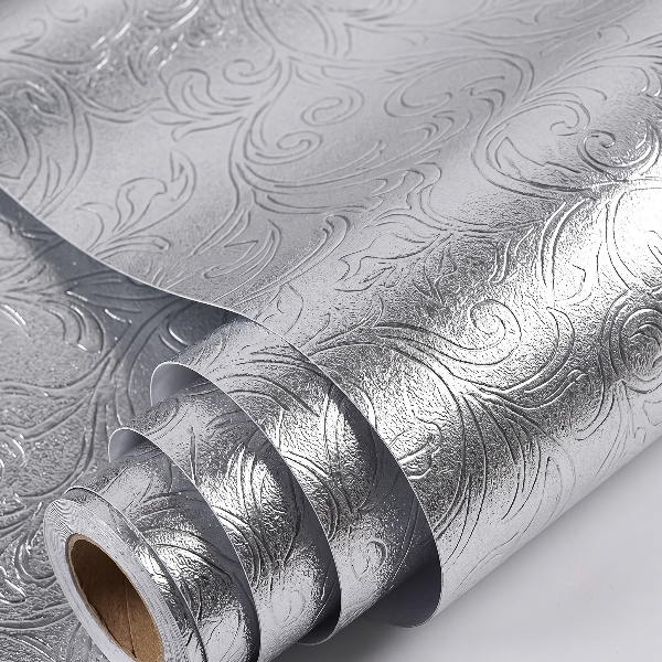 Self Adhesive Silver Texture Marble Sheet