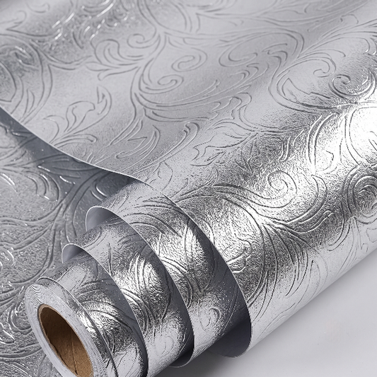 Self Adhesive Silver Texture Marble Sheet