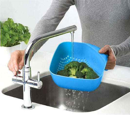 Plastic Drain Fruits & Vegetables Washing Basket