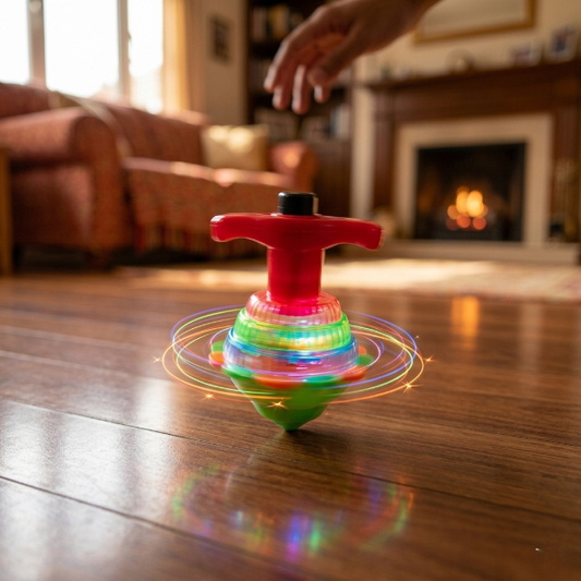 Kids Spinning Top With Music
