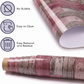 Self Adhesive Pink Floral Wood Marble Sheet (60x200 CM)