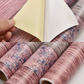 Self Adhesive Pink Floral Wood Marble Sheet (60x200 CM)