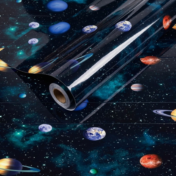 Self Adhesive Universe Galaxy Marble Sheet