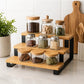 3 Layer Wooden Spice Organizer Rack (No Jars)
