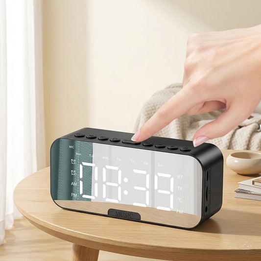 Wireless BT Speaker Digital Alarm Clock