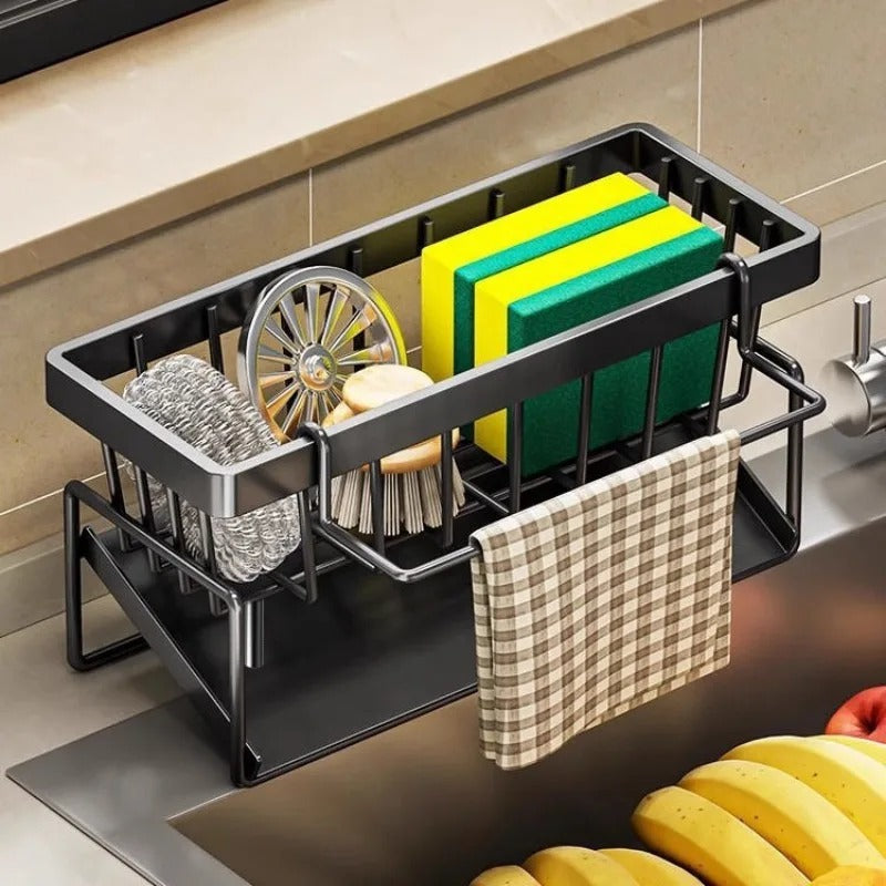 Kitchen Sink Steel Sponge & Brush Holder