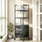 Modern 3-Section Laundry Basket with 360 Rotating Wheels