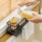 Kitchen Sink Steel Sponge & Brush Holder