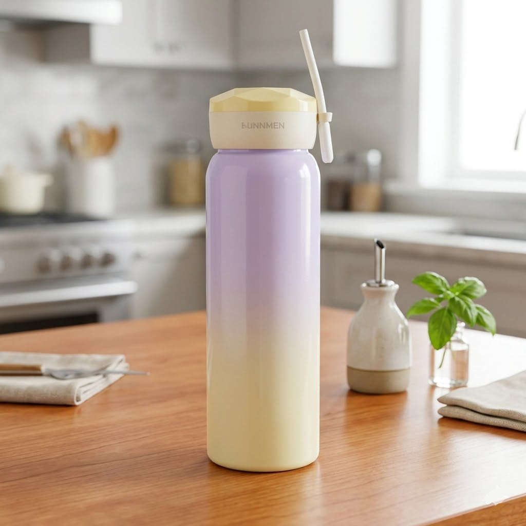Stainless Steel Gradient Color Heat Insulated Water Bottle