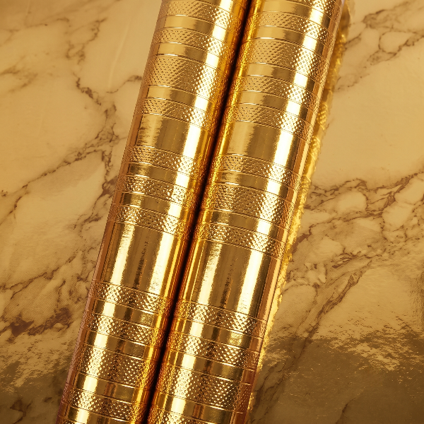 Self Adhesive Golden Ray Marble Sheet (60x200 CM)