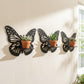 3PCs Wooden Butterfly Wall Hanging Frame