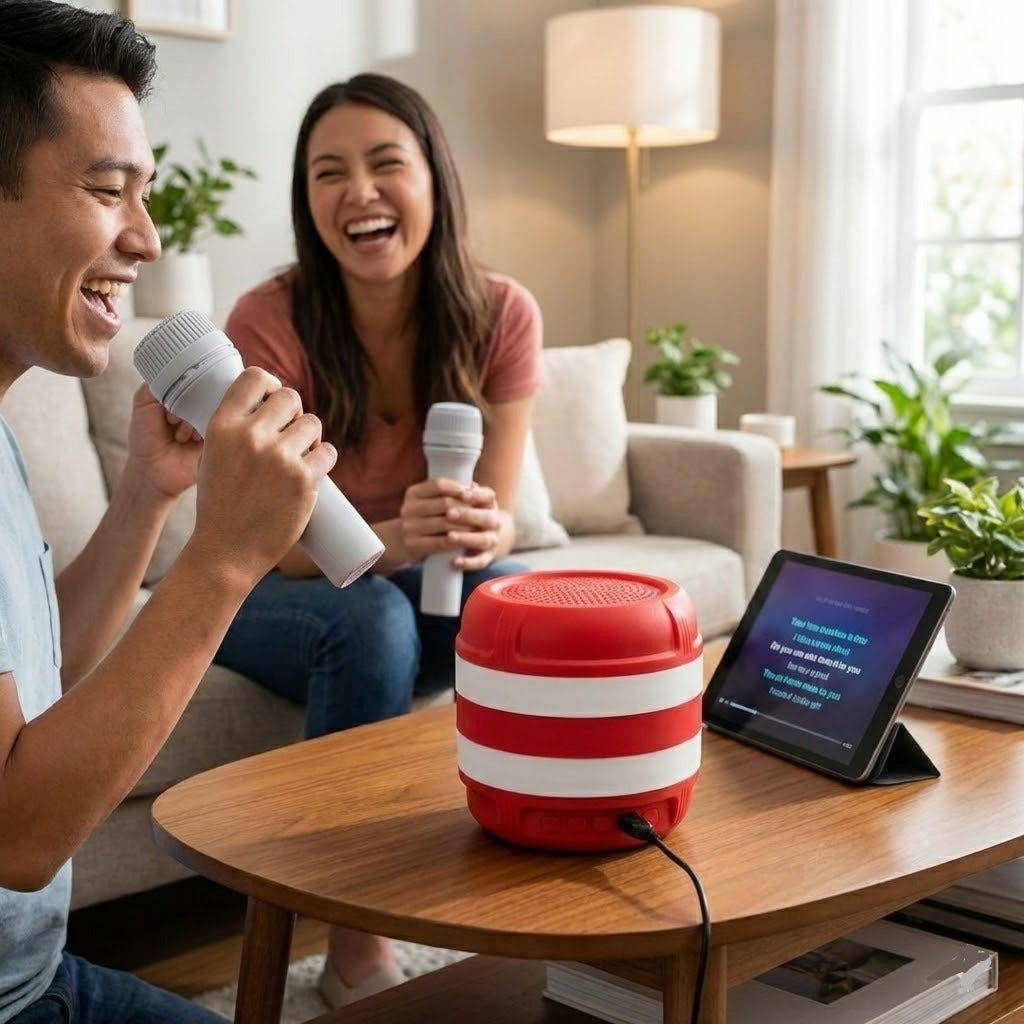 Rechargeable Wireless Bluetooth Speaker with 2 Mics